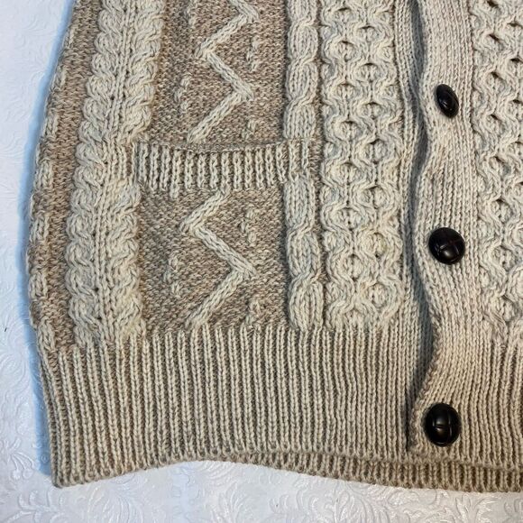 Aran Woollen Mills Mens M Wool Sweater Vest - Picture 5 of 11